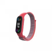 Ремінець для фітнес браслета Armorstandart нейлоновий для Xiaomi Mi Band 7/6/5/4 Grey/Red (ARM67853) (UA)