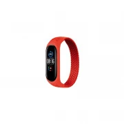Ремешок для фитнес браслета BeCover Elastic Nylon Style для Xiaomi Mi Smart Band 5/6 (Size L) Red (706166) (UA)