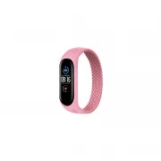 Ремешок для фитнес браслета BeCover Elastic Nylon Style для Xiaomi Mi Smart Band 5/6 (Size M) Pink (706152) (UA)