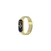 Ремінець для фітнес браслета BeCover Metal для Xiaomi Mi Smart Band 7 Gold (707495) (UA)