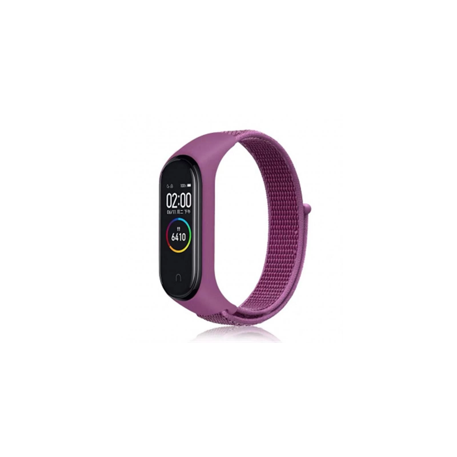 Ремінець для фітнес браслета BeCover Nylon Style для Xiaomi Mi Smart Band 5/6 Purple (705429) (UA)