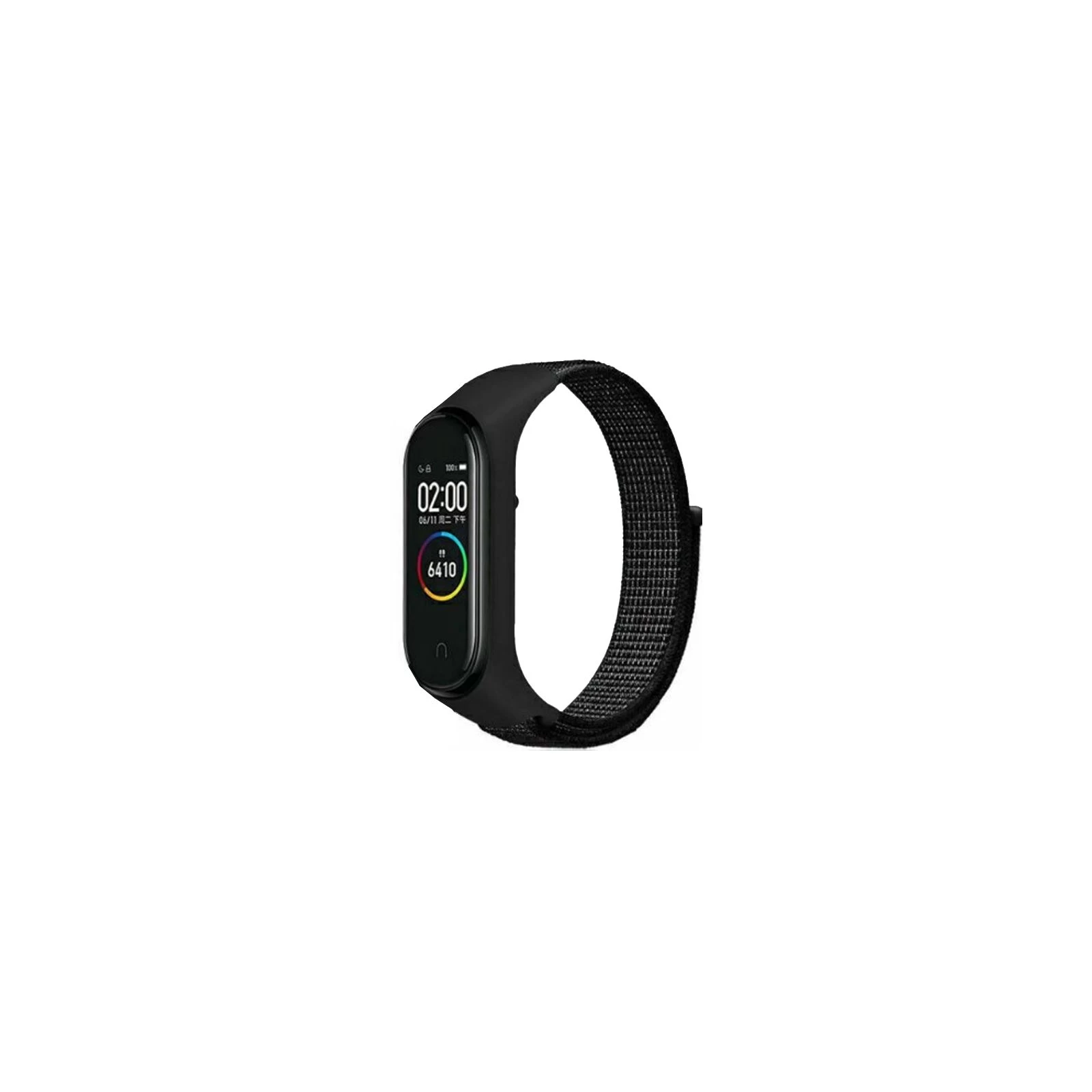 Ремешок для фитнес браслета BeCover Nylon Style для Xiaomi Mi Smart Band 7 Black (707655) (UA)
