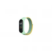 Ремінець для фітнес браслета BeCover Nylon Style для Xiaomi Mi Smart Band 7 Green-Yellow (707660) (UA)