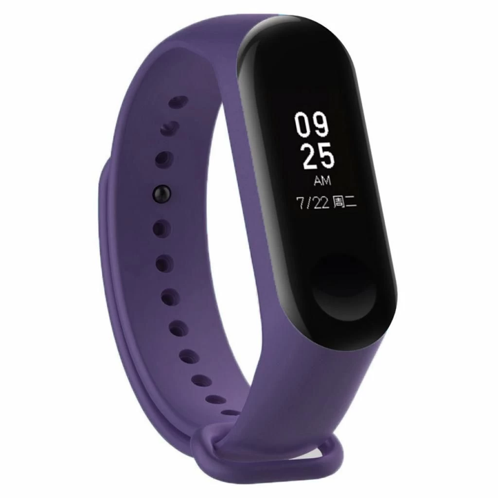 Ремешок для фитнес браслета BeCover Silicone для Xiaomi Mi Band 3/4 Purple (704129) (UA)