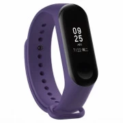 Ремінець для фітнес браслета BeCover Silicone для Xiaomi Mi Band 3/4 Purple (704129) (UA)