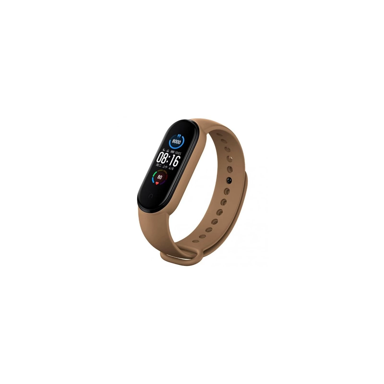 Ремінець для фітнес браслета BeCover Silicone Xiaomi Mi Smart Band 5/6/7 Brown (707651) (UA)