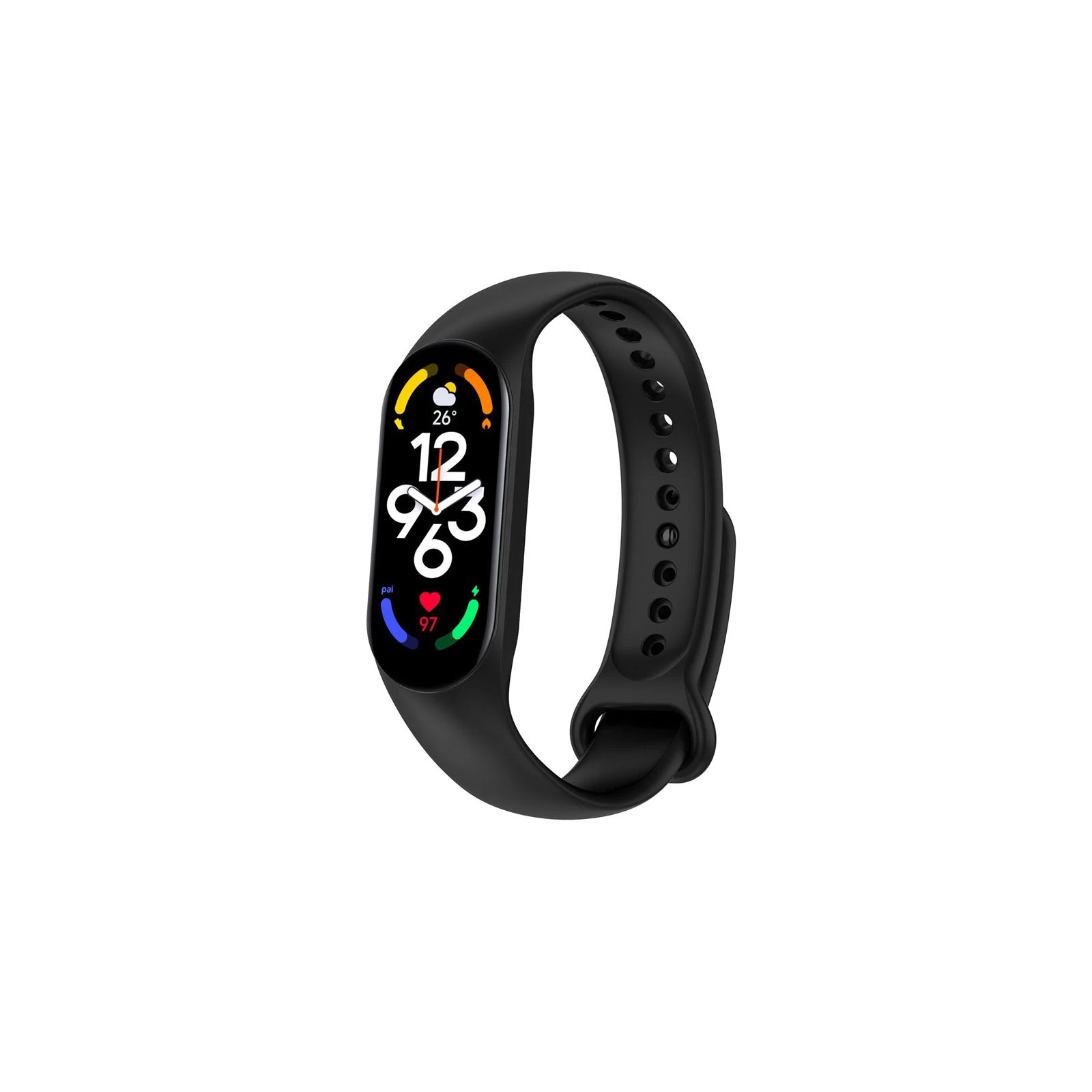 Ремешок для фитнес браслета BeCover Silicone для Xiaomi Mi Smart Band 7 Black (707476) (UA)