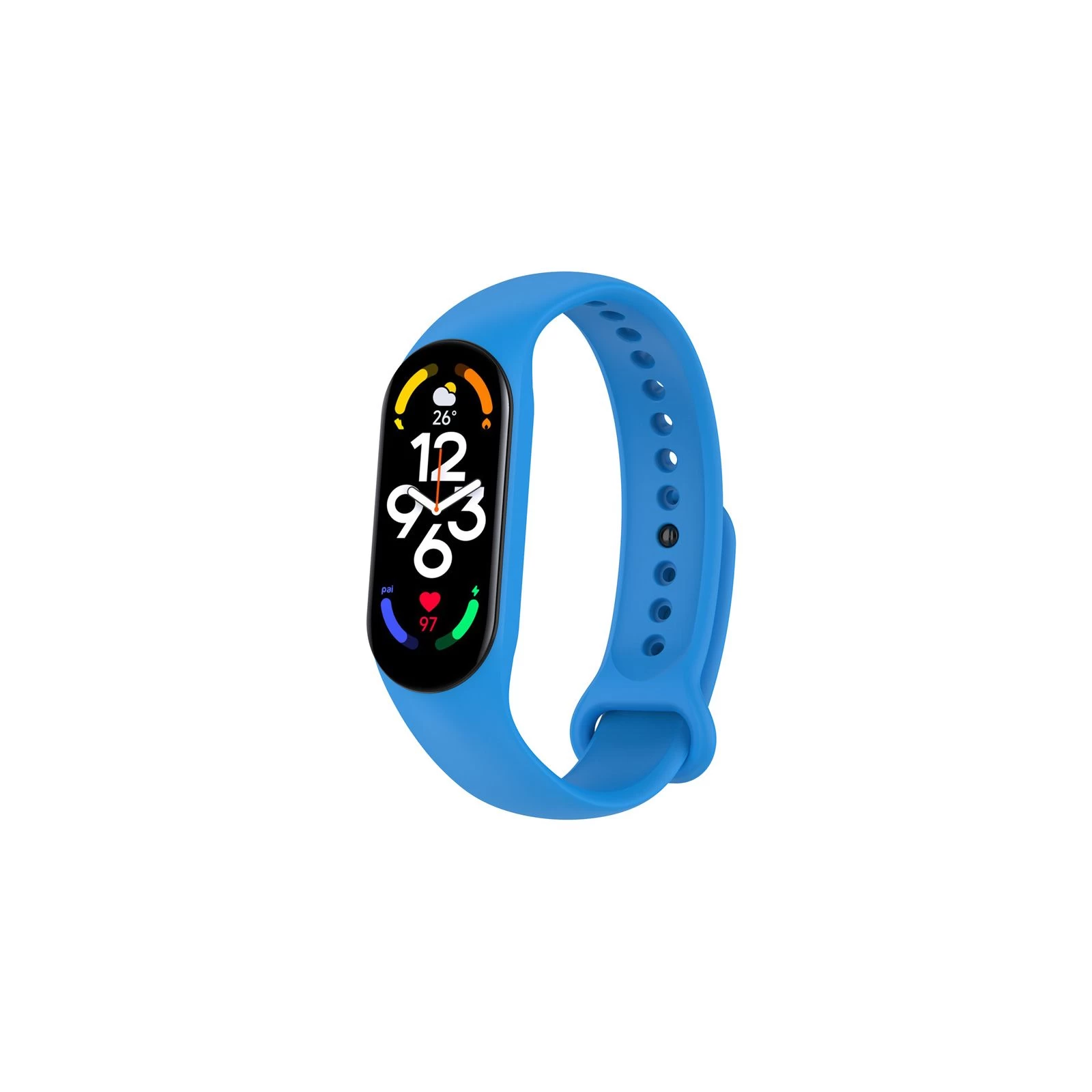 Ремінець для фітнес браслета BeCover Silicone Xiaomi Mi Smart Band 7 Blue (707477) (UA)