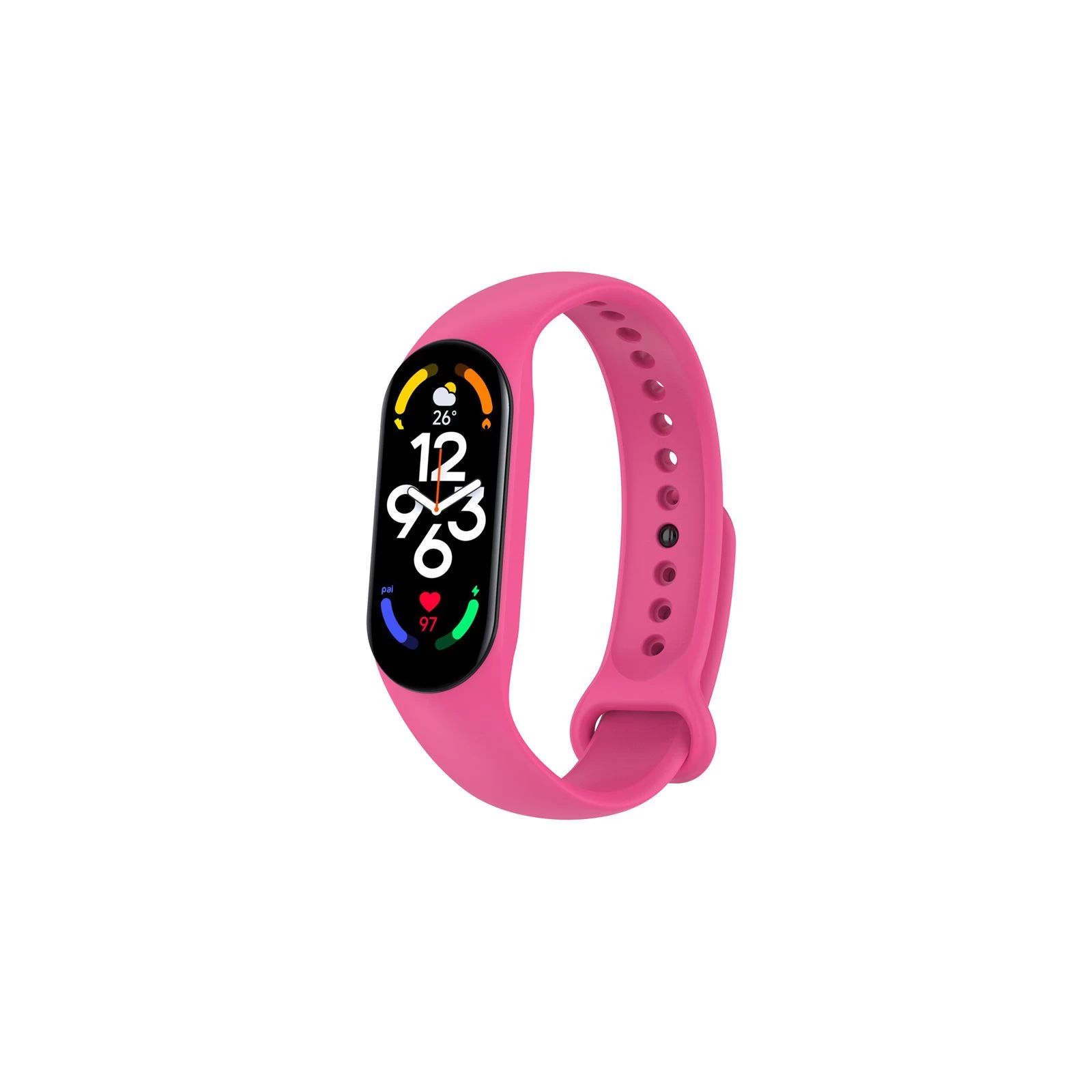 Ремешок для фитнес браслета BeCover Silicone для Xiaomi Mi Smart Band 7 Hot Pink (707490) (UA)