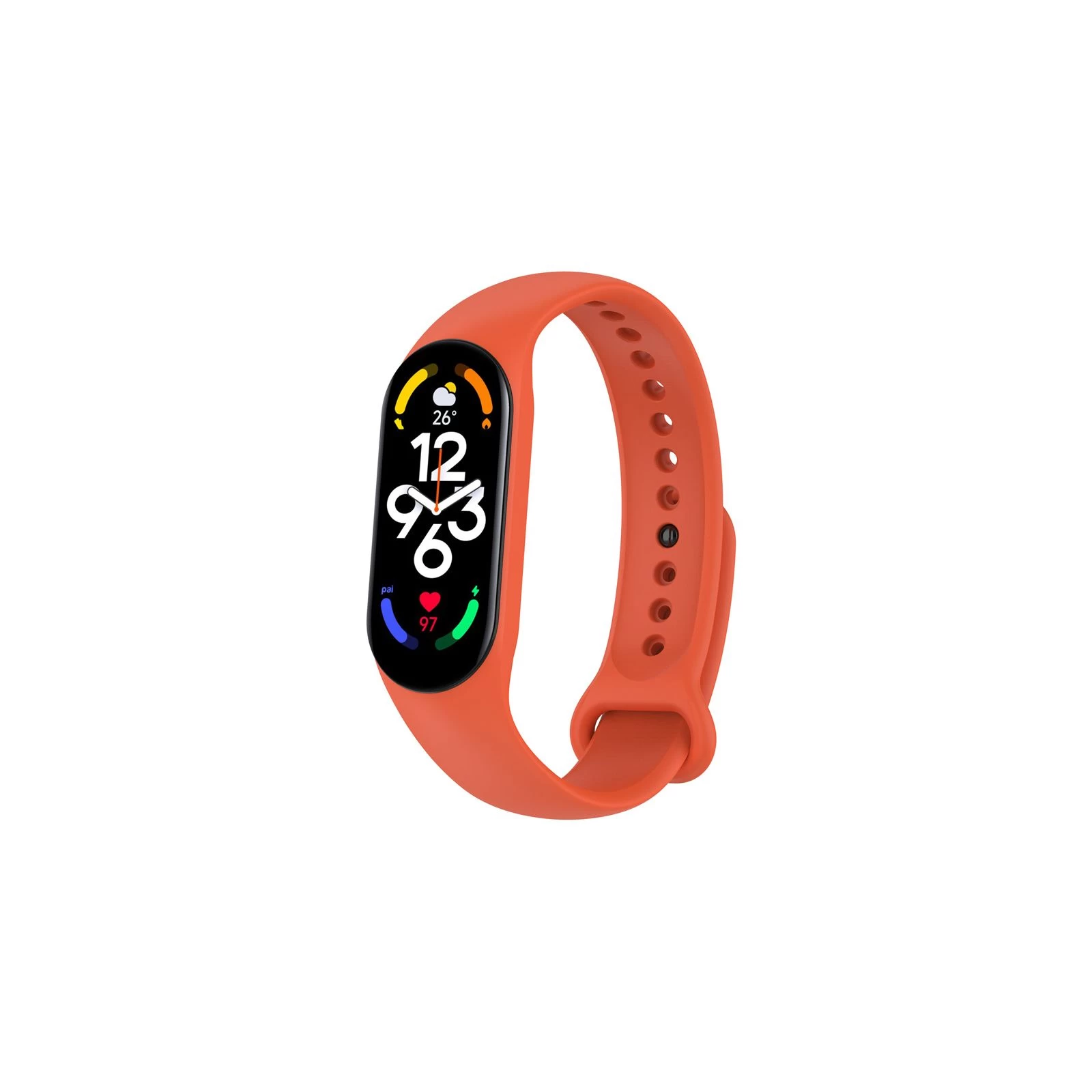 Ремешок для фитнес браслета BeCover Silicone для Xiaomi Mi Smart Band 7 Orange (707482) (UA)