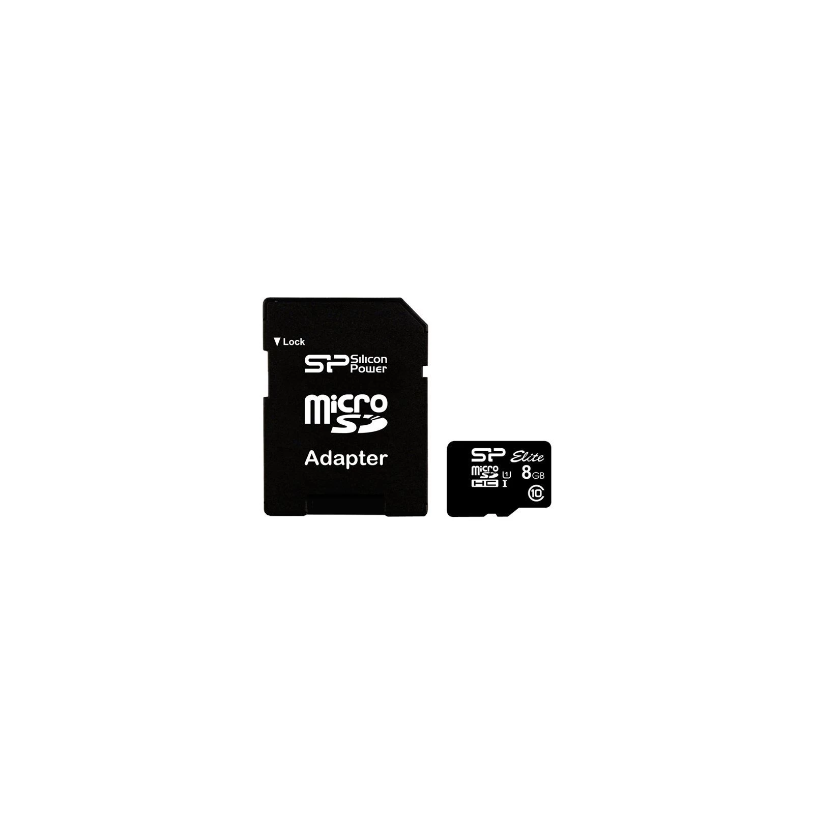 Карта пам'яті Silicon Power 8Gb microSDHC class 10 (SP008GBSTHBU1V10SP) (UA)
