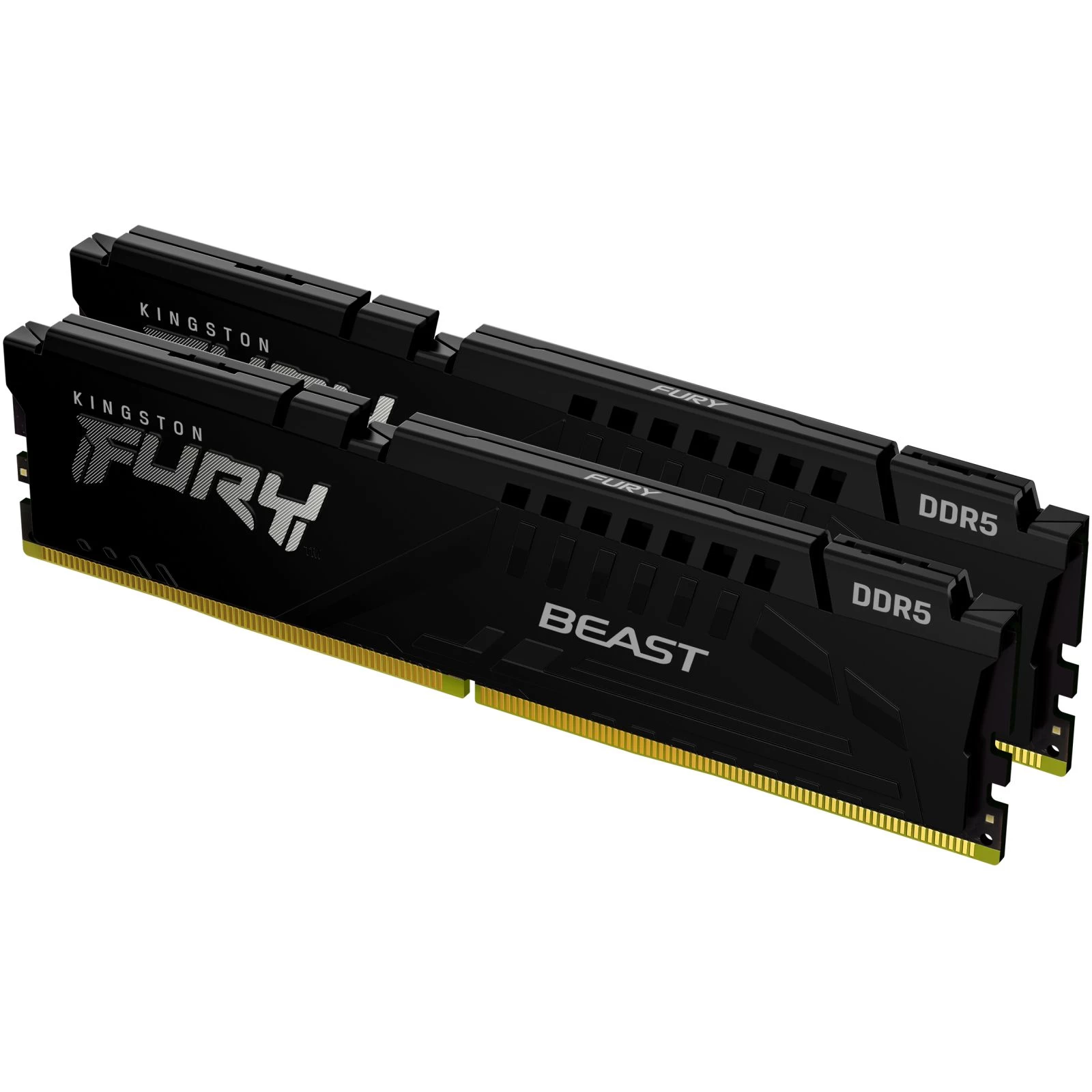 Оперативная память DDR5 64GB (2x32GB) 5200 MHz Beast Black Kingston Fury (ex.HyperX) (KF552C36BBEK2-64) (UA)