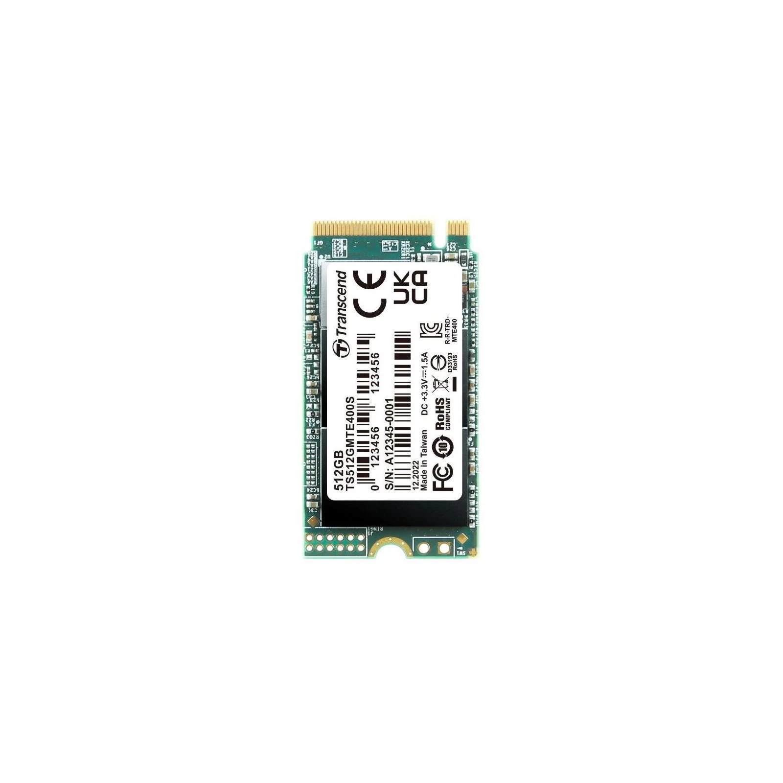 SSD диск M.2 2242 512GB Transcend (TS512GMTE400S) (UA)