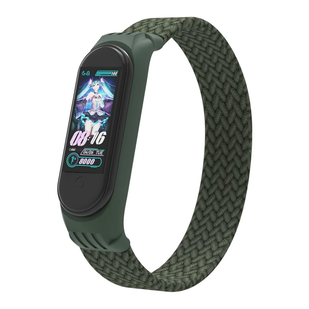 Ремінець для фітнес браслета Armorstandart Braided Solo Loop Xiaomi Mi Band 4/5/6 Khaki size S (ARM59180) (UA)