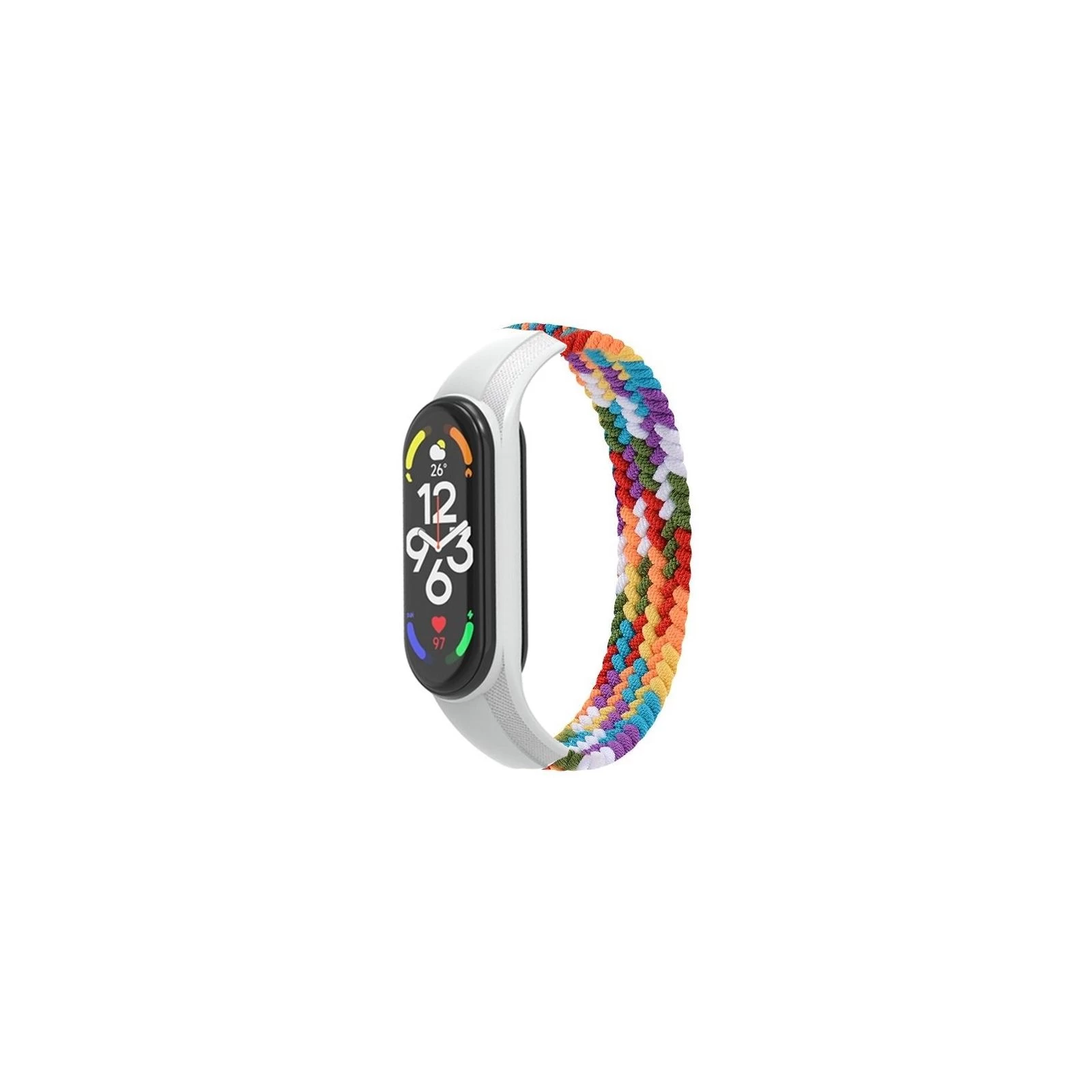 Ремешок для фитнес браслета Armorstandart Braided Solo Loop для Xiaomi Mi Band 7/6/5/4 Pride Edition size S (ARM64941) (UA)