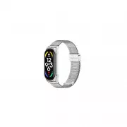 Ремінець для фітнес браслета BeCover Metal для Xiaomi Mi Smart Band 7 Silver (707494) (UA)