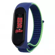 Ремешок для фитнес браслета BeCover Nylon Style для Xiaomi Mi Smart Band 5/6 Blue-Green (705418) (UA)