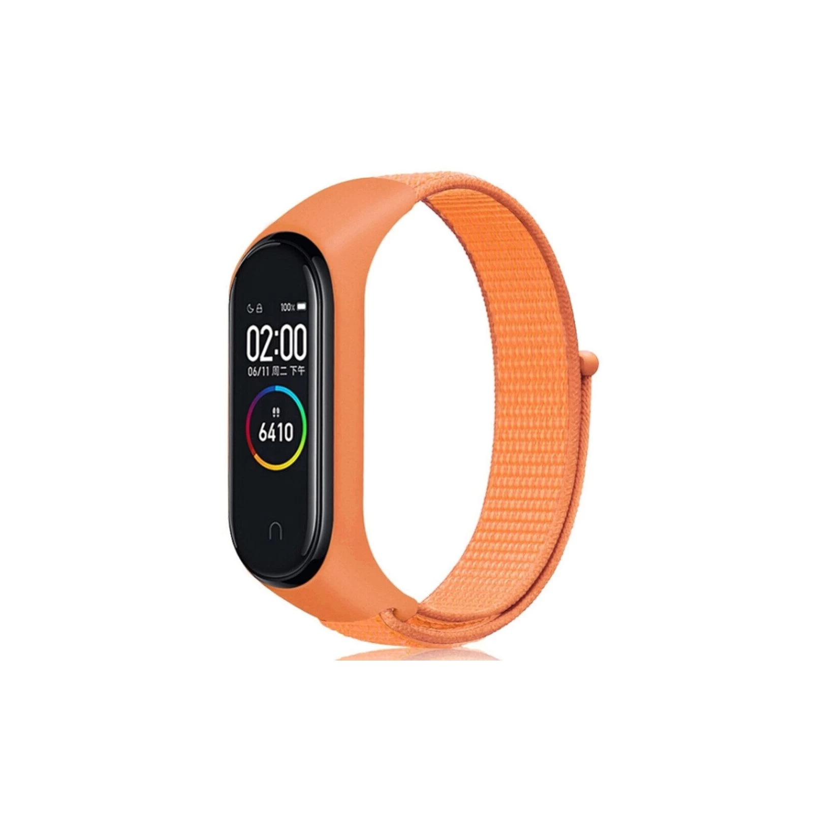 Ремінець для фітнес браслета BeCover Nylon Style для Xiaomi Mi Smart Band 7 Orange (707665) (UA)