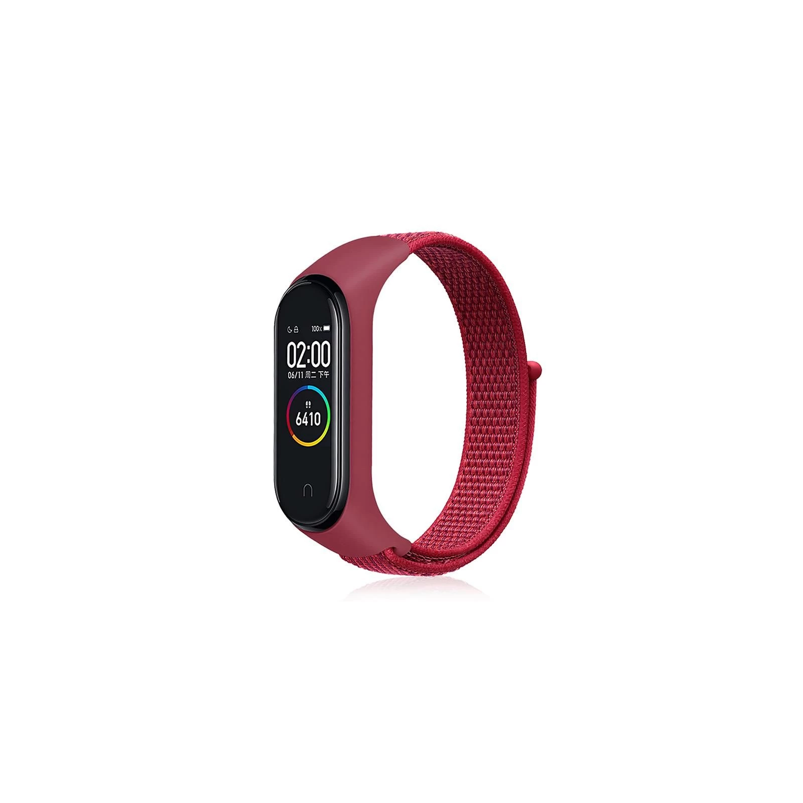 Ремінець для фітнес браслета BeCover Nylon Style для Xiaomi Mi Smart Band 7 Red (707670) (UA)