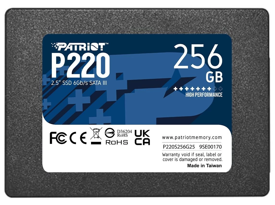 SSD диск 256GB Patriot P220 2.5 SATAIII TLC (P220S256G25)