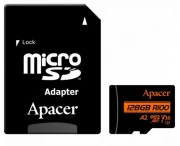 MicroSDXC 128GB UHS-I/U3 Class 10 Apacer (AP128GMCSX10U8-R) + SD адаптер (UA)