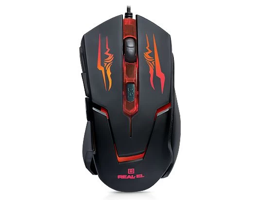 Мышь REAL-EL RM-520 Gaming Black USB (EL123200020)