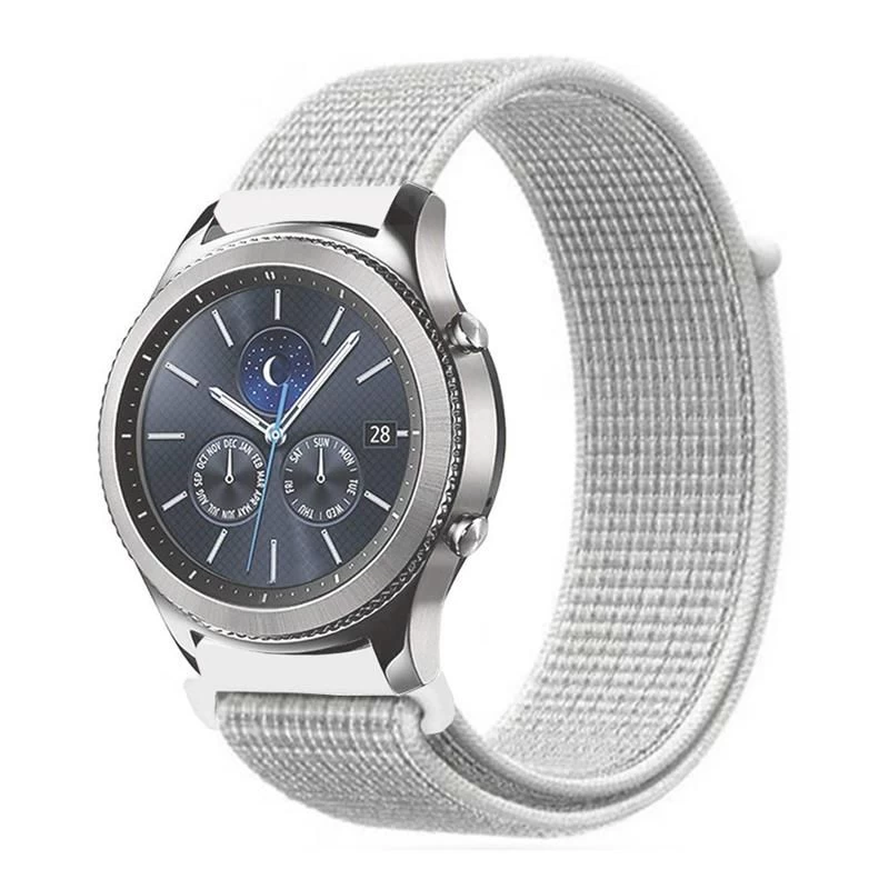 Ремешок BeCover Nylon Style для Xiaomi iMi KW66/Mi Watch Color/Haylou LS01/Watch S1 Active White (705886)