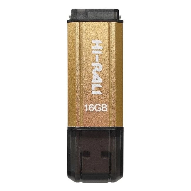 Флеш пам `ять USB 16GB Hi-Rali Stark Series Gold (HI-16GBSTGD)