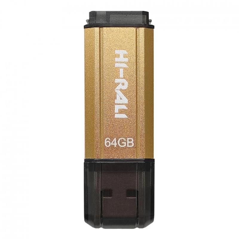 Флеш пам `ять USB 64GB Hi-Rali Stark Series Gold (HI-64GBSTGD)