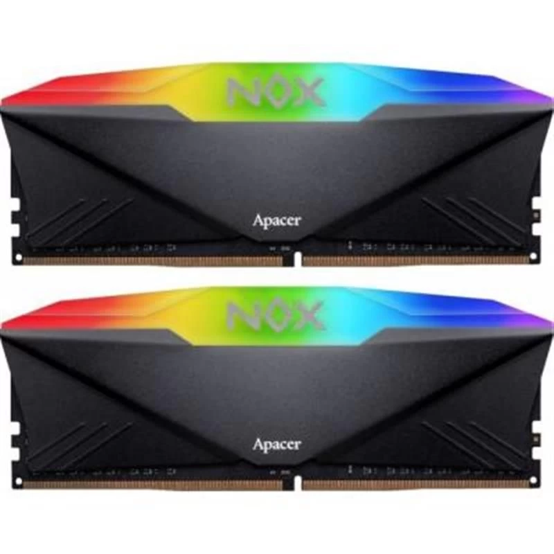 Оперативна пам'ять DDR4 2х8GB/3200 Apacer NOX RGB Black (AH4U16G32C28YNBAA-2) (UA)