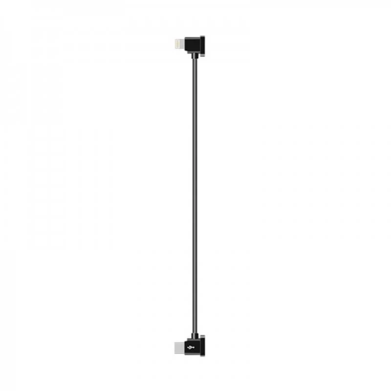 Кабель Goojodoq Type-C-Lightning для пульта квадрокоптера DJI Mavic Mini 2 3 Air 2 2S 0.3m Black (100500392440660-30TL)