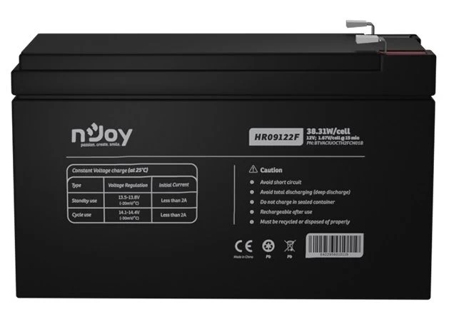 Акумуляторна батарея Njoy HR09122F 12V 9AH (BTVACIUOCTH2FCN01B) AGM