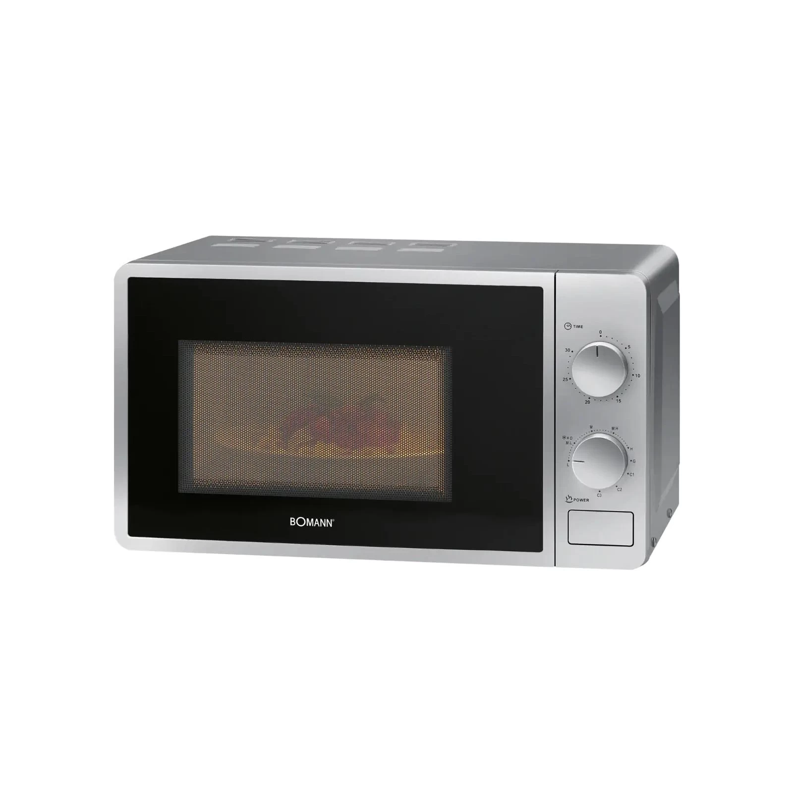 Мікрохвильова піч Bomann MWG 6015 CB silver (MWG6015CB silver) (UA)