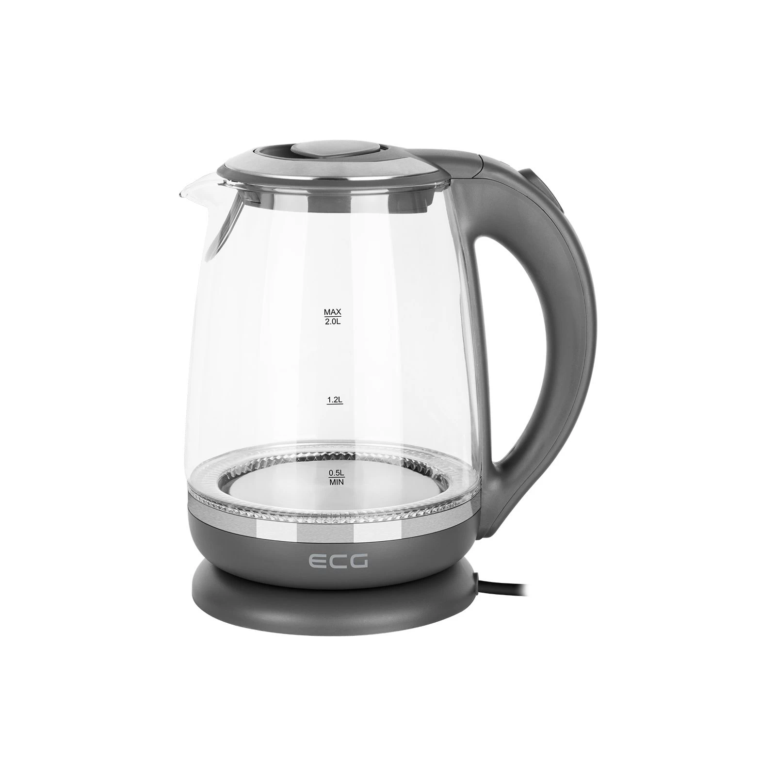 Електрочайник ECG RK 2020 Grey Glass (RK2020 Grey Glass) (UA)