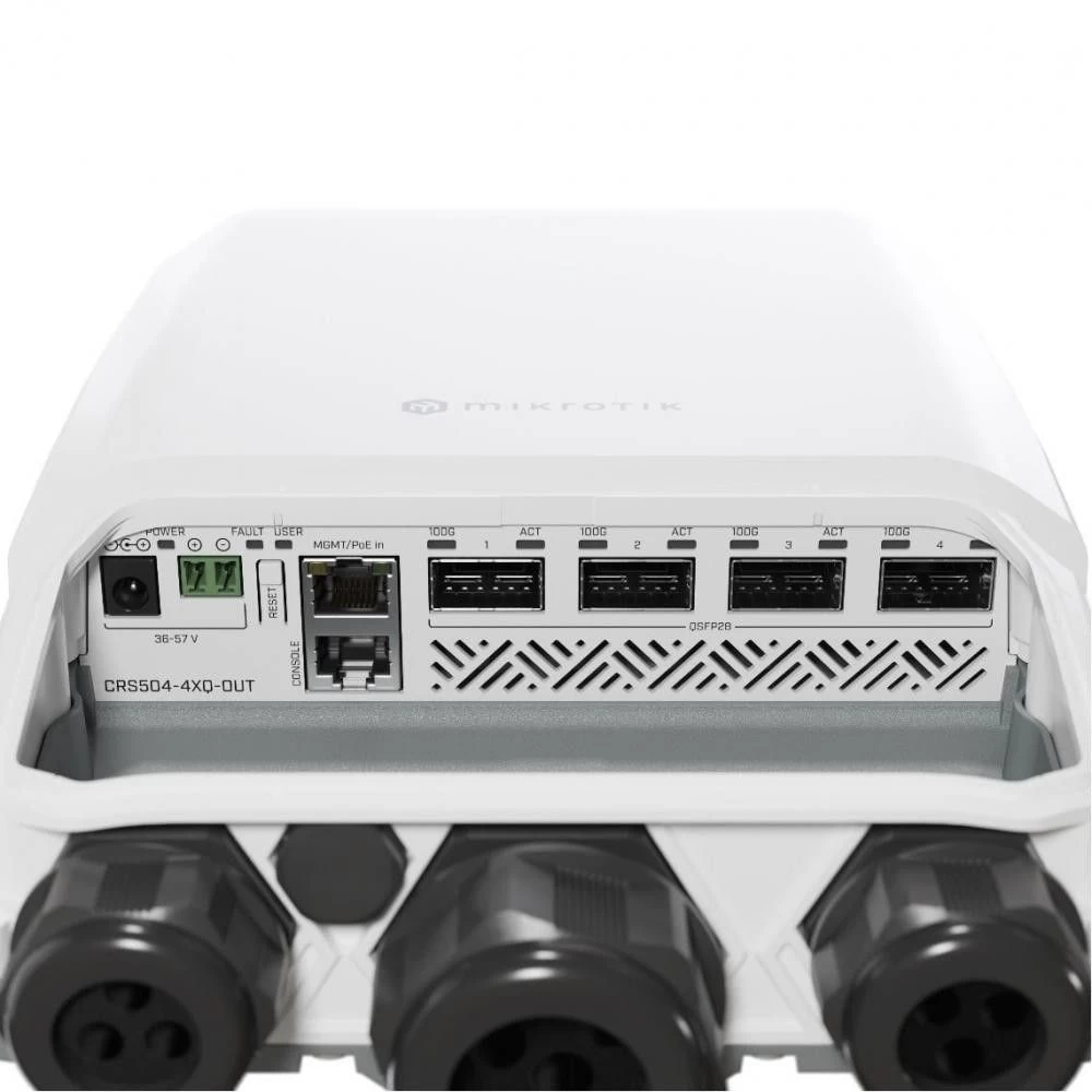 Комутатор некерований Mikrotik Cloud Router Switch (CRS504-4XQ-OUT) (UA)