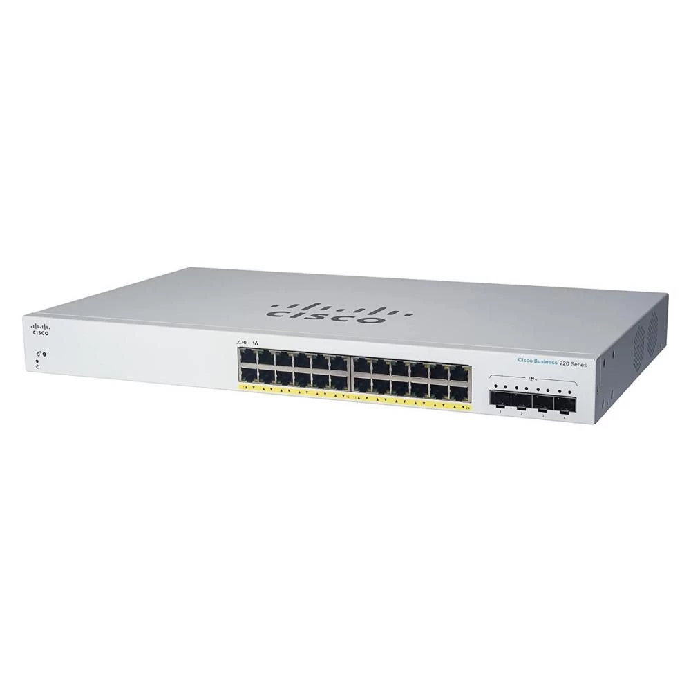 Коммутатор Smart Cisco CBS220-24P-4G-EU