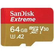 SanDisk 64 GB microSDXC UHS-I U3 V30 A2 Extreme (SDSQXAH-064G-GN6MN) (UA)