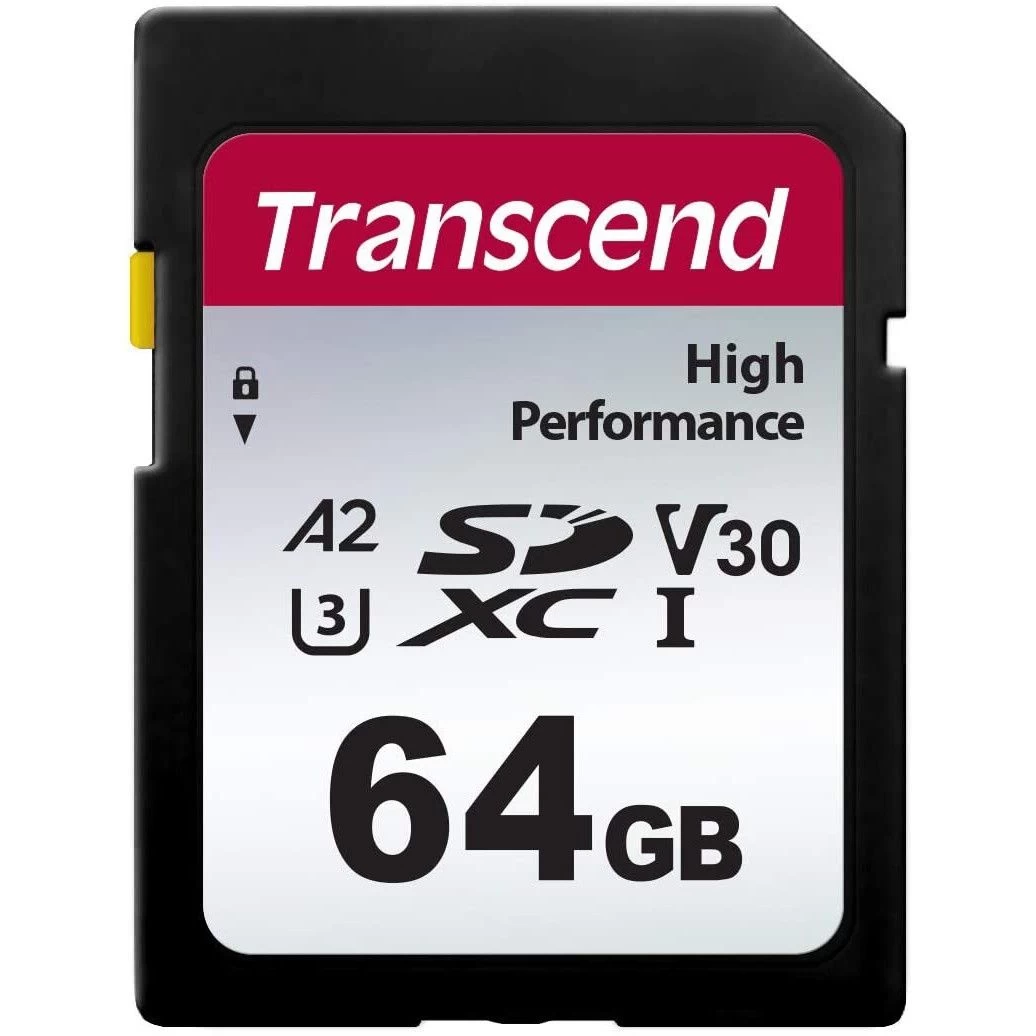 Карта памяти Transcend 64 GB SDXC UHS-I U3 V30 A2 340S TS64GSDC340S (UA)
