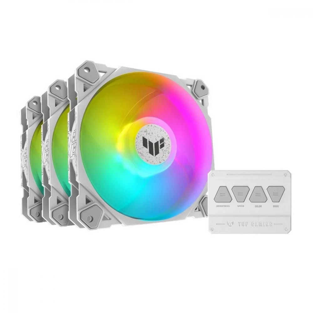 Вентилятор ASUS TUF Gaming TF120 ARGB Fan - Triple Fan Kit with ARGB Controller White (90DA0033-B09030) (UA)