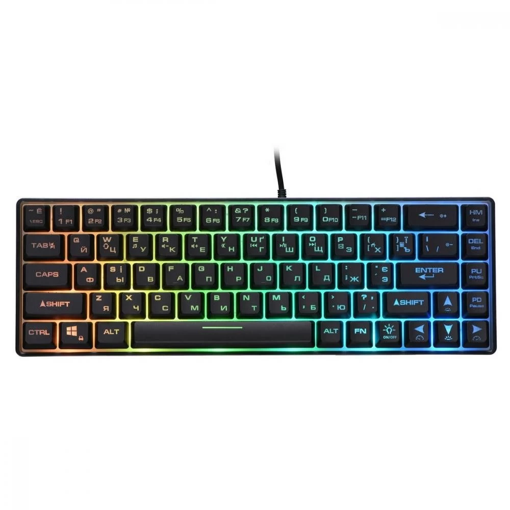 Клавиатура 2E KG345 RGB 68key USB Transparent (2E-KG345TR) (UA)
