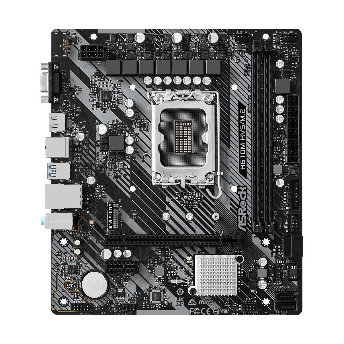 Материнська плата ASRock H610M-HVS/M.2 R2.0 (H610M-HVS/M.2_R2.0) (UA)