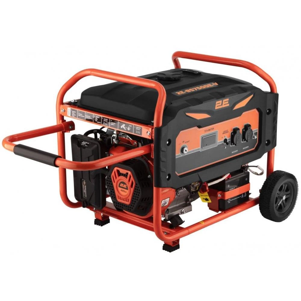 Бензиновый генератор 2E 220 В, 50 Гц, 6.5 кВт (2E-BS7500E-V) (UA)
