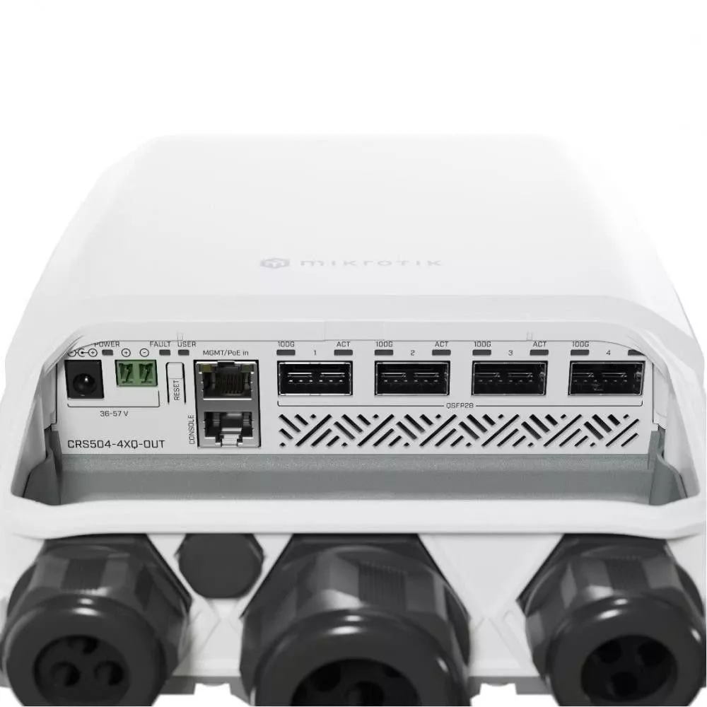 Комутатор некерований Mikrotik Cloud Router Switch (CRS504-4XQ-OUT) (UA)