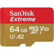 SanDisk 64 GB microSDXC UHS-I U3 V30 A2 Extreme (SDSQXAH-064G-GN6MA) (UA)