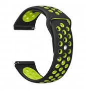BeCover Nike Style для Xiaomi Amazfit Bip/Bip Lite/Bip S Lite/GTR 42mm/GTS/TicWatch S2/TicWatch E Black-Yellow (705706)
