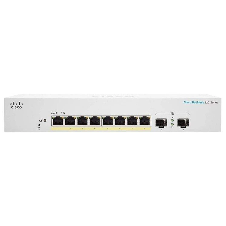 Коммутатор Smart  Cisco CBS220-8P-E-2G-EU