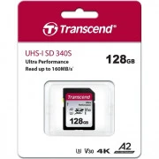 Transcend 128 GB SDXC UHS-I U3 V30 A2 340S TS128GSDC340S (UA)