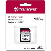 Transcend 128 GB SDXC UHS-I U3 V30 A2 340S TS128GSDC340S (UA)