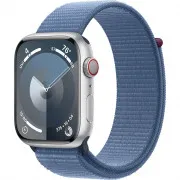 Apple Watch Series 9 GPS 41mm Silver Aluminum Case with Winter Blue Sport Loop (MR923)