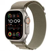Apple Watch Ultra 2 GPS + Cellular 49mm Titanium Case with Olive Alpine Loop - Medium (MREY3/MRFJ3)